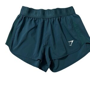 Gymshark Women's Dark Teal Athletic Shorts